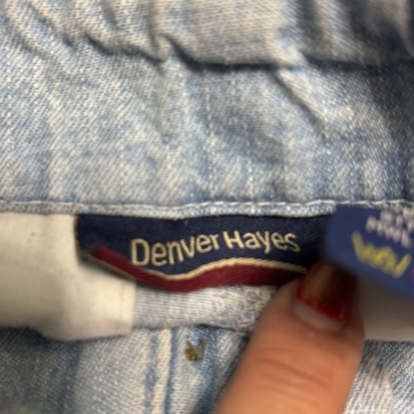 Women’s Denver Hayes high-rise denim blue jean shorts size W4 - Picture 7 of 7